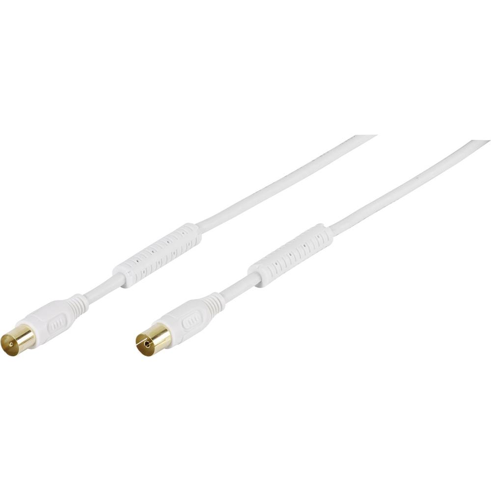 Vivanco antény kabel [1x anténní zásuvka 75 Ω - 1x anténní zástrčka 75 Ω] 5.00 m 110 dB pozlacené kontakty, s feritovým