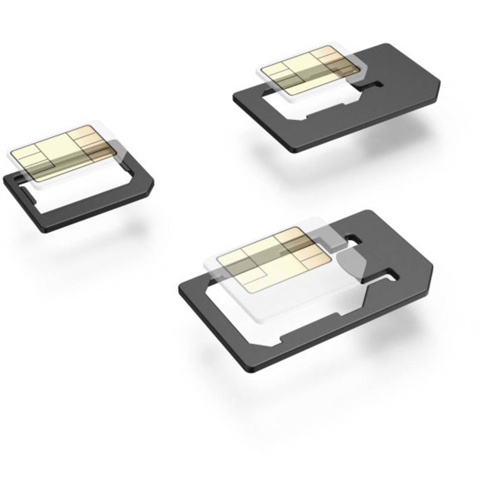 Hama Set 5-teilig adaptér na SIM kartu vč. jehly na SIM Přizpůsobeno z: Micro SIM , Nano SIM Přizpůsobené pro: Micro SIM