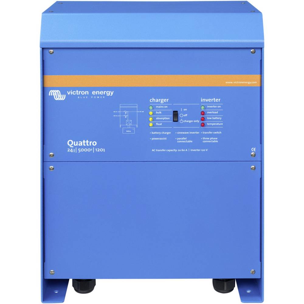 Victron Energy měnič napětí Quattro 24/5000/120-100/100 5000 W 24 V/DC - 230 V/AC