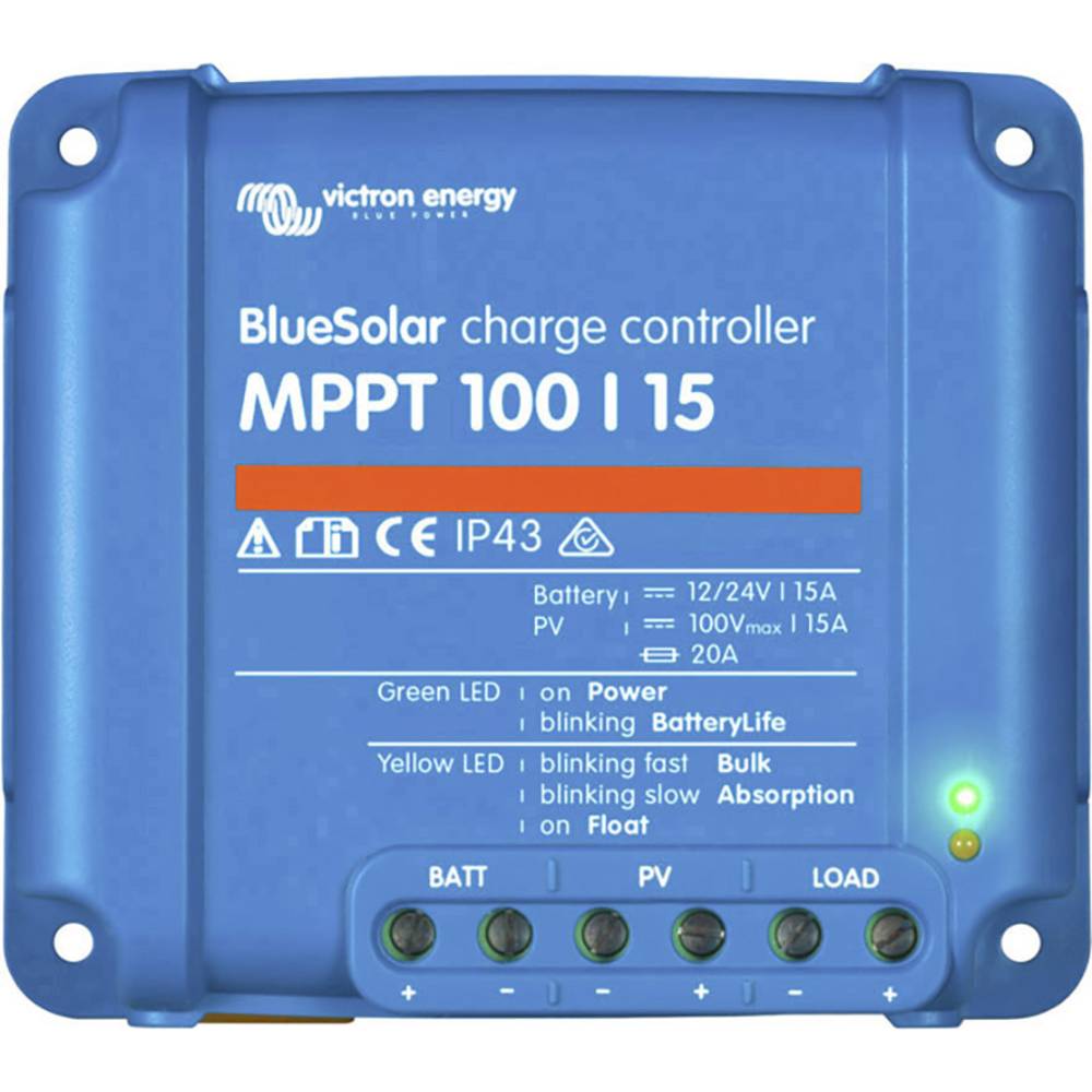 Victron Energy SCC010015200R solární regulátor nabíjení MPPT 12 V, 24 V 15 A