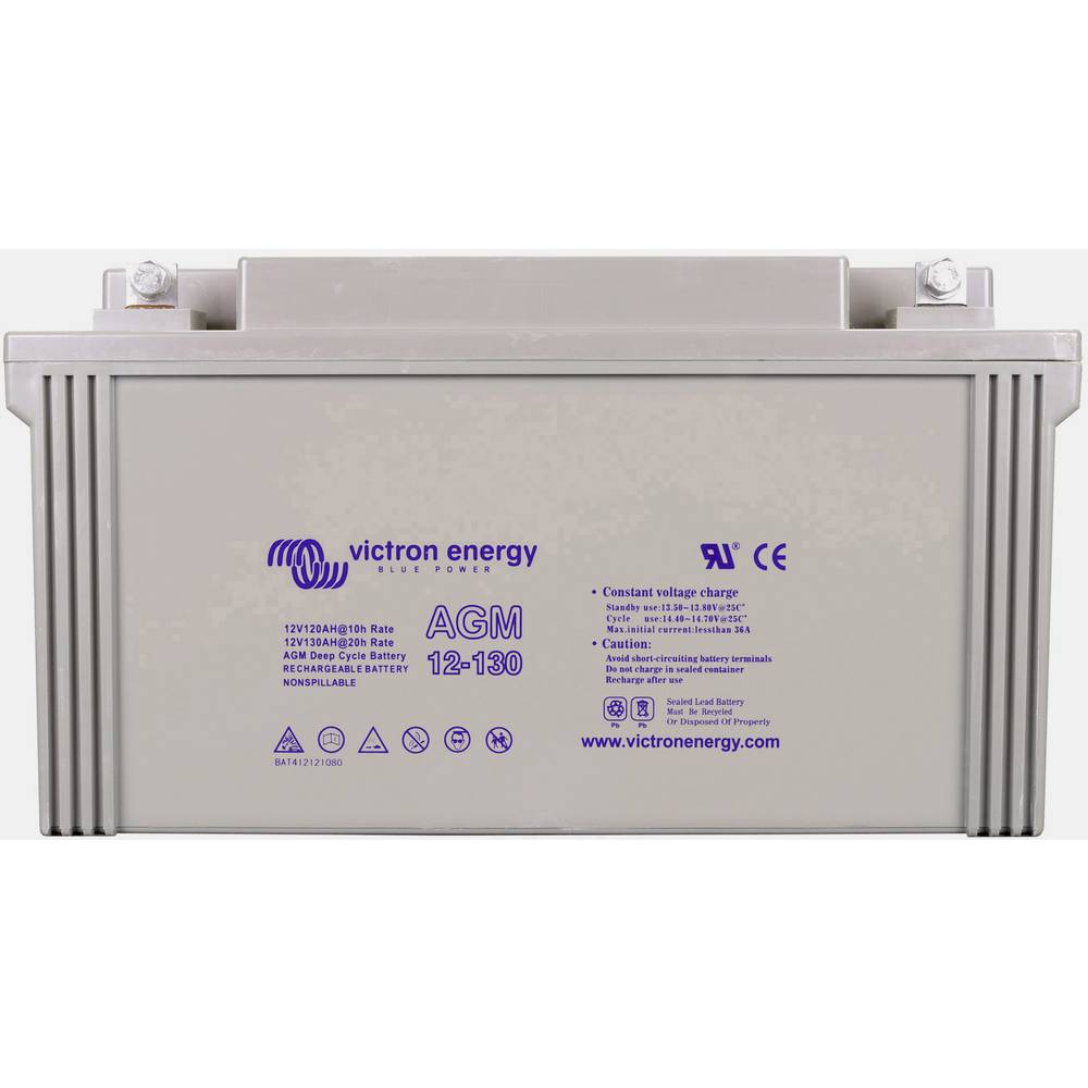 Victron Energy AGM 12V 130Ah Deep-Cycle Batterie BAT412121084 solární akumulátor 12 V 130 Ah olověný se skelným rounem (