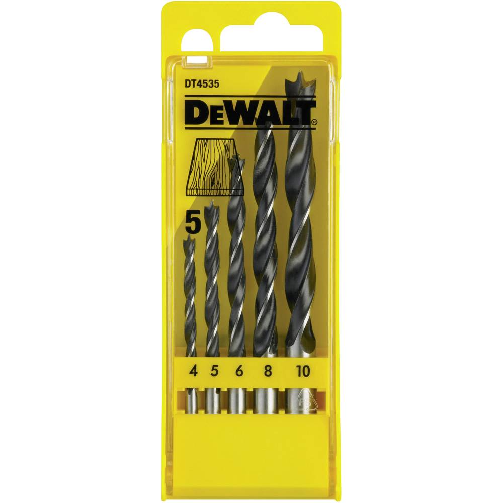 Dewalt DT4535-QZ sada spirálových vrtáků do dřeva 5dílná 5 ks