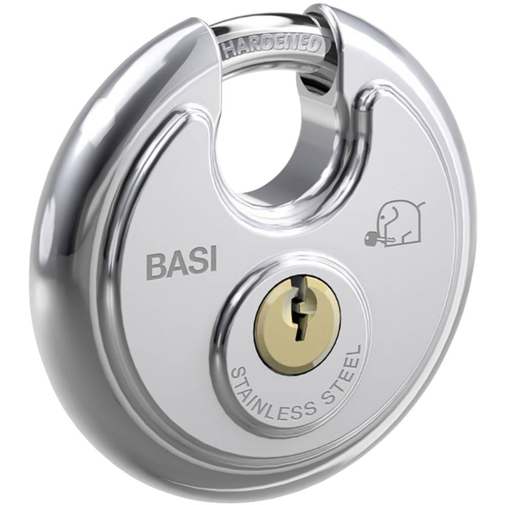 Basi 6100-7001-703 visací zámek 70 mm zámky se stejným klíčem 703 stříbrná na klíč