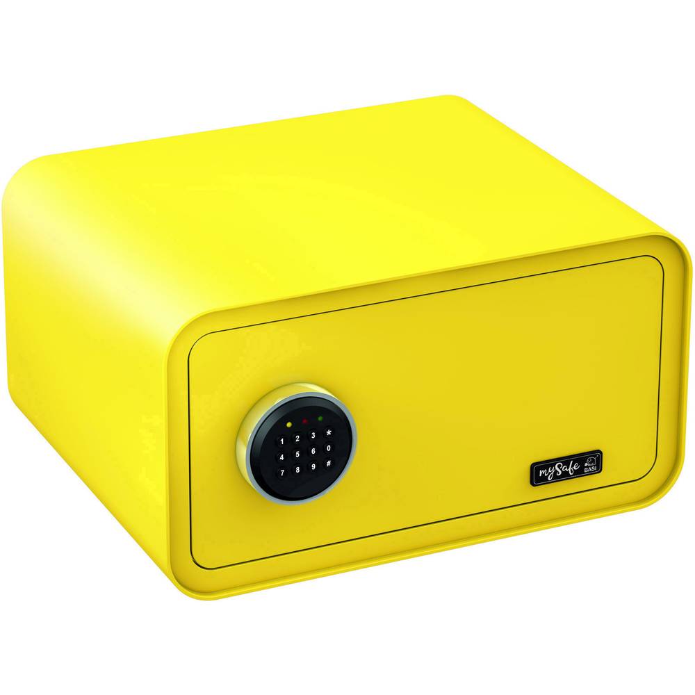 Basi 2018-0001-1600 mySafe 430 trezor, bezpečnostní trezor na heslo, na klíč citrónově žlutá