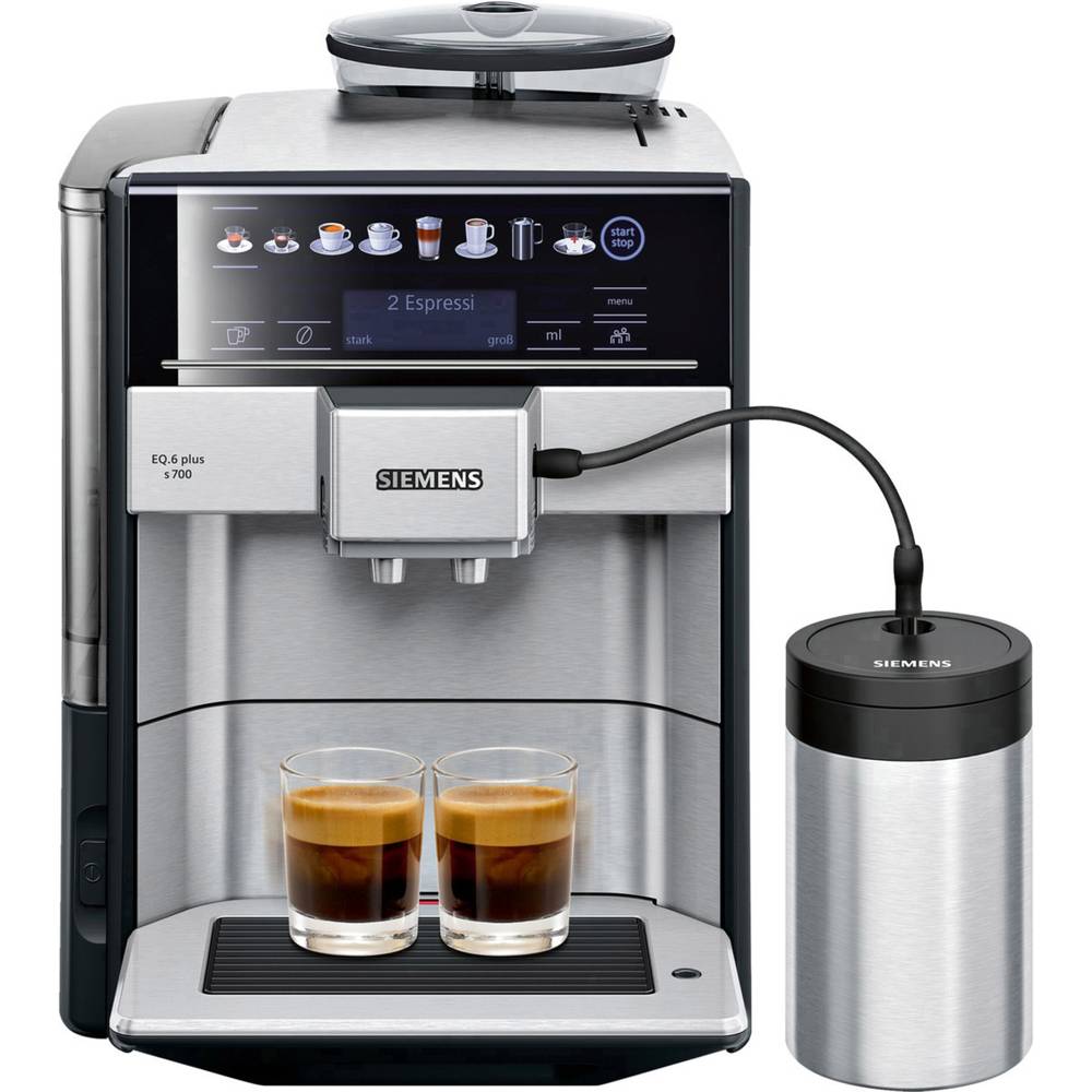 Siemens Hausgeräte EQ 6 plus S700 TE657M03DE plně automatický kávovar nerezová ocel