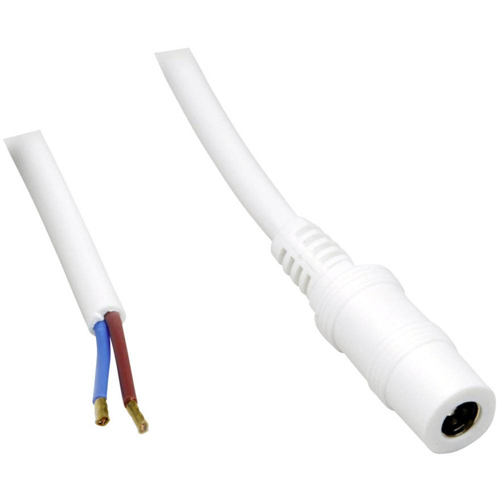 BKL Electronic 075207 nízkonapěťový připojovací kabel nízkonapěťová zásuvka - kabel s otevřenými konci 5.50 mm 2.50 mm 1