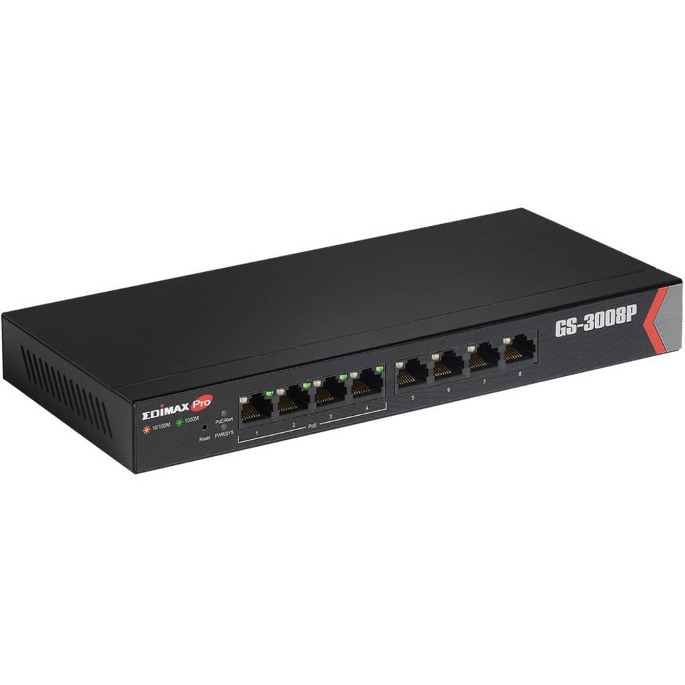 EDIMAX GS-3008P síťový switch, 8 portů, funkce PoE