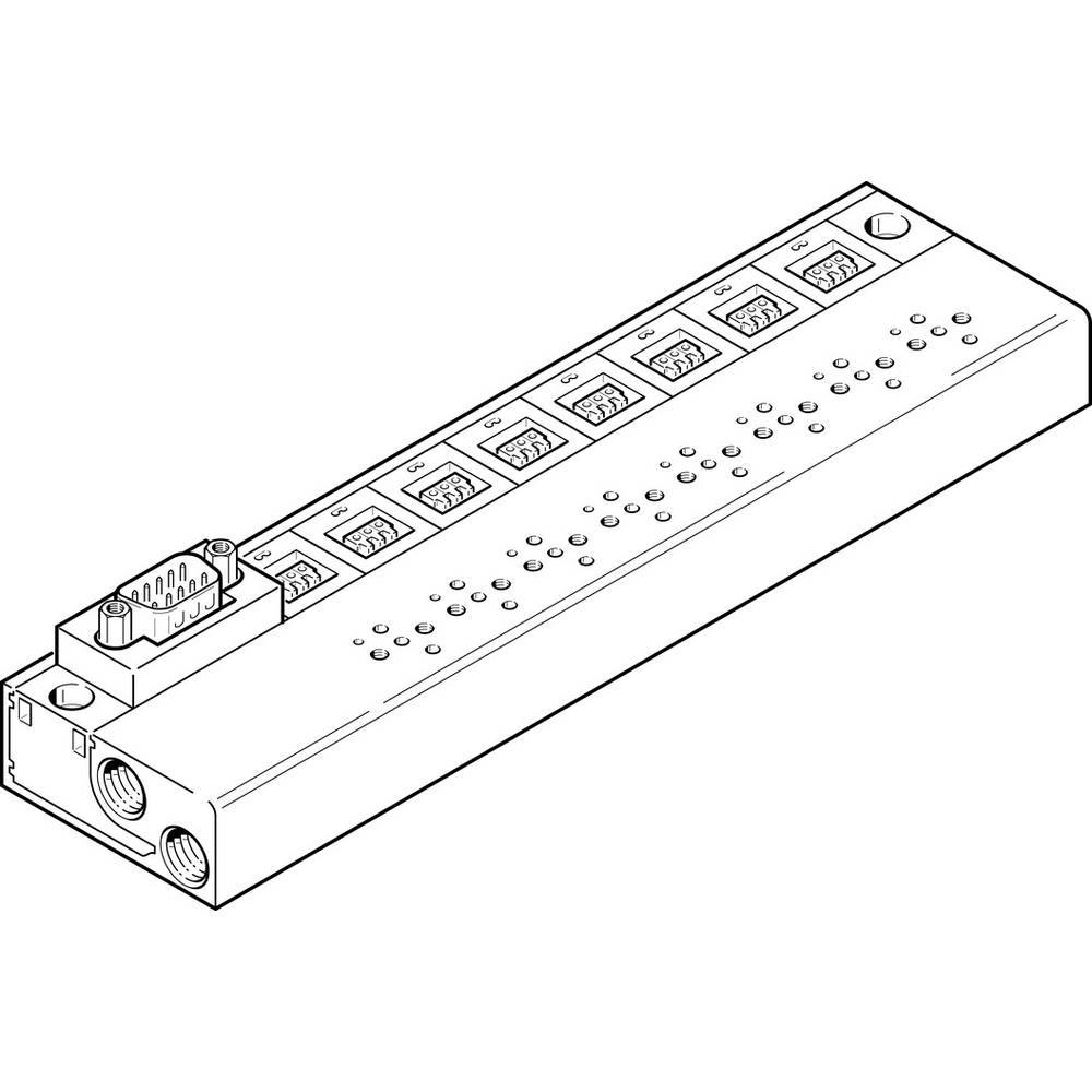 FESTO připojovací blok 197233 MHP1-PR4-3-PI-D9 0 do 8 bar