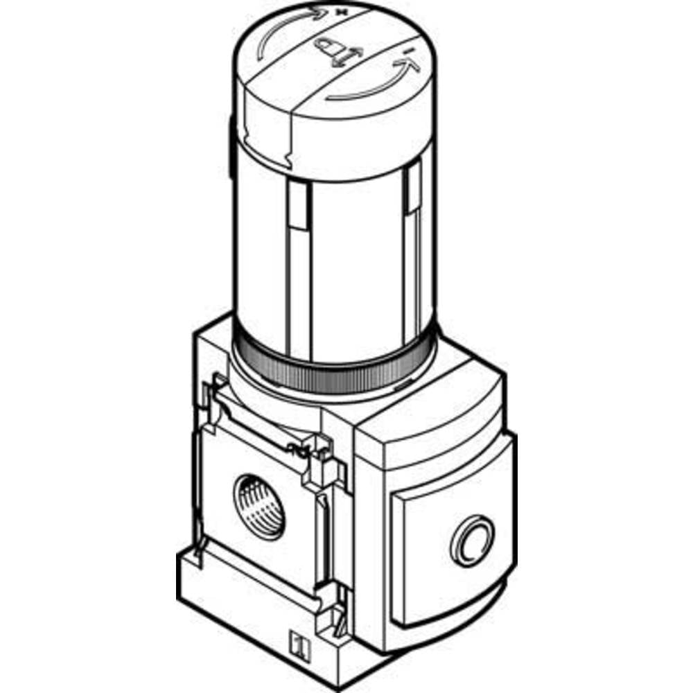 FESTO ventil pro regulaci tlaku 543519 MS4-LR-1/8-D6-A8 Materiál pouzdra litý hliník Těsnicí materiál NBR 1 ks