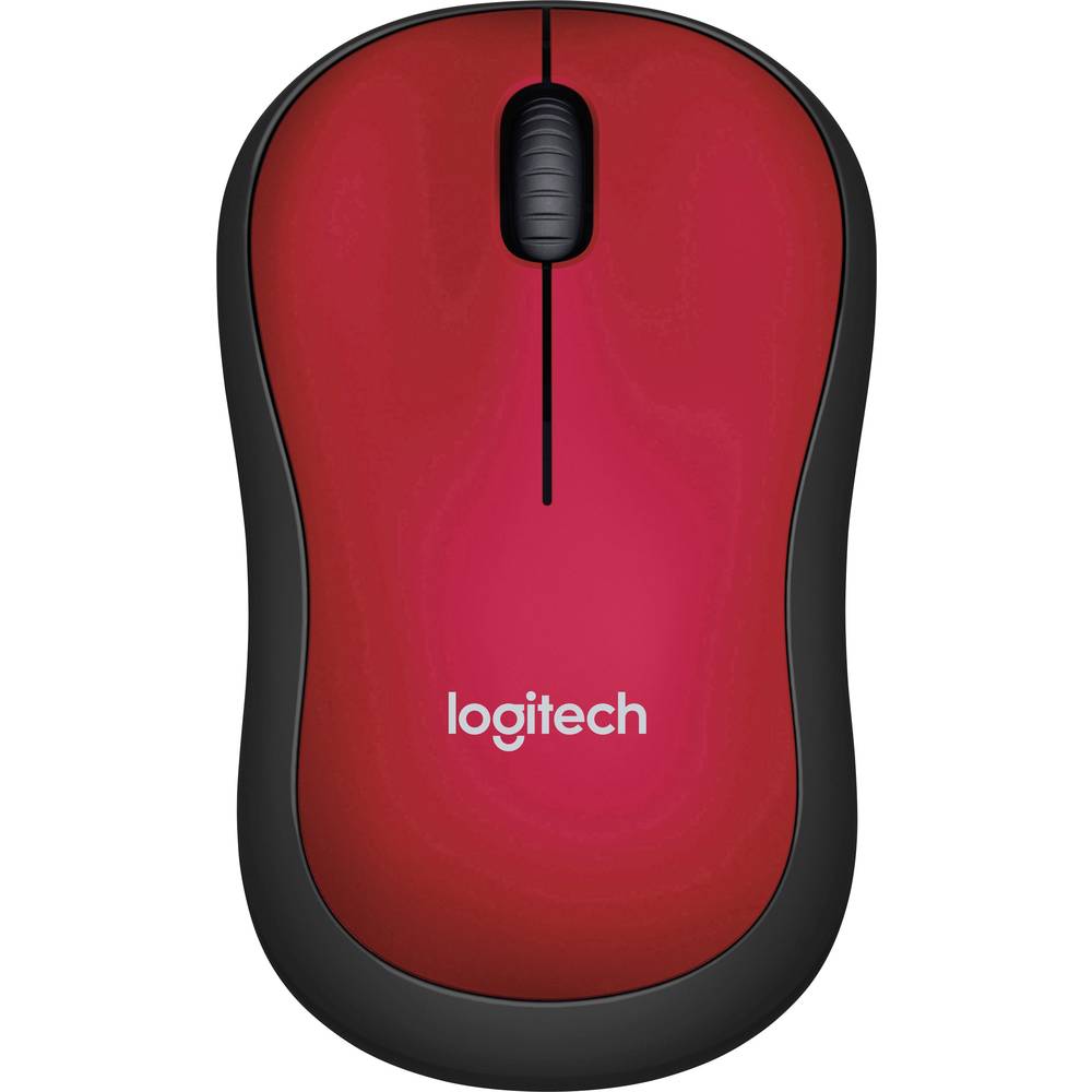 Logitech M185 drátová myš bezdrátový optická červená 3 tlačítko 1000 dpi