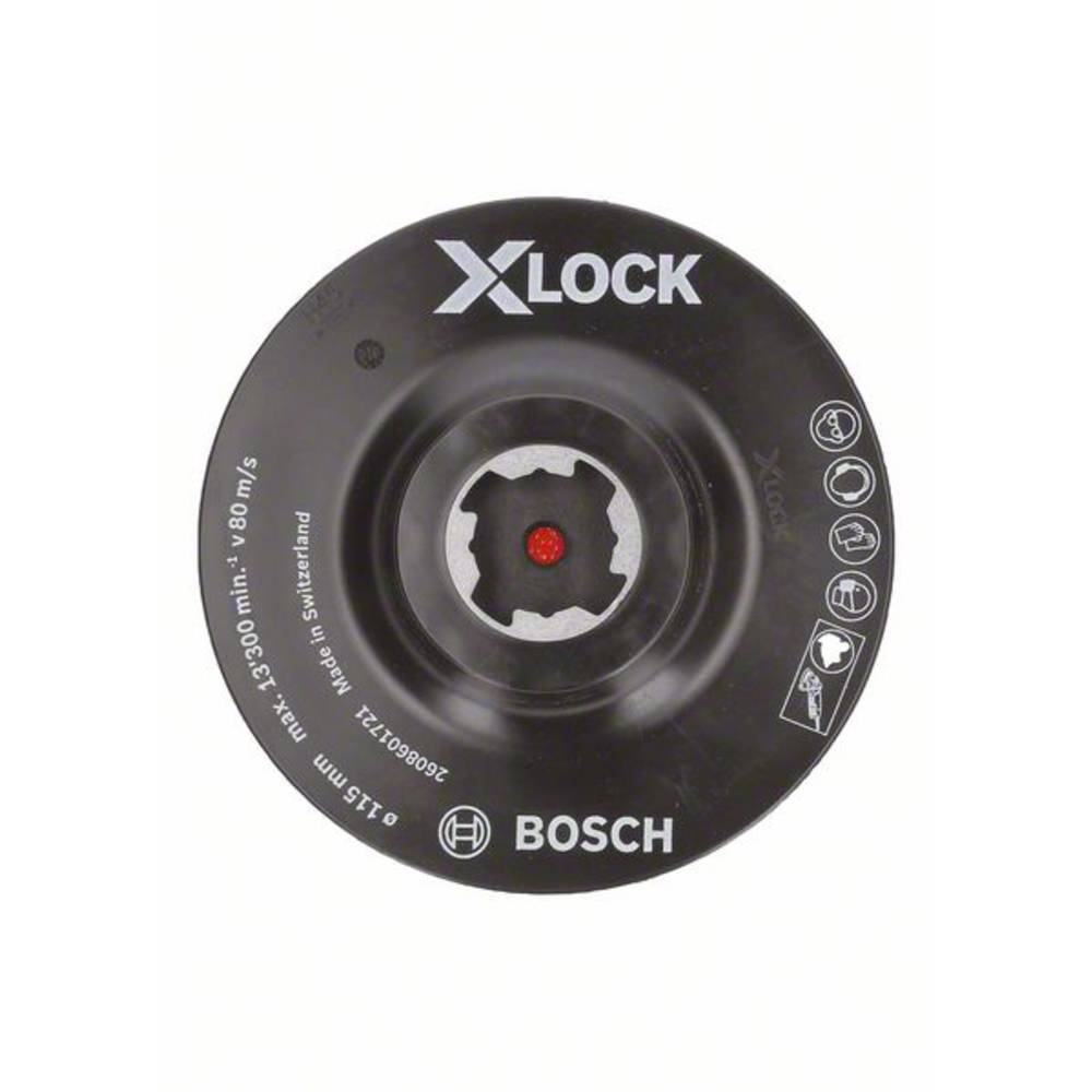 Opěrný talíř X-LOCK, se suchým zipem 115 mm Bosch Accessories 2608601721