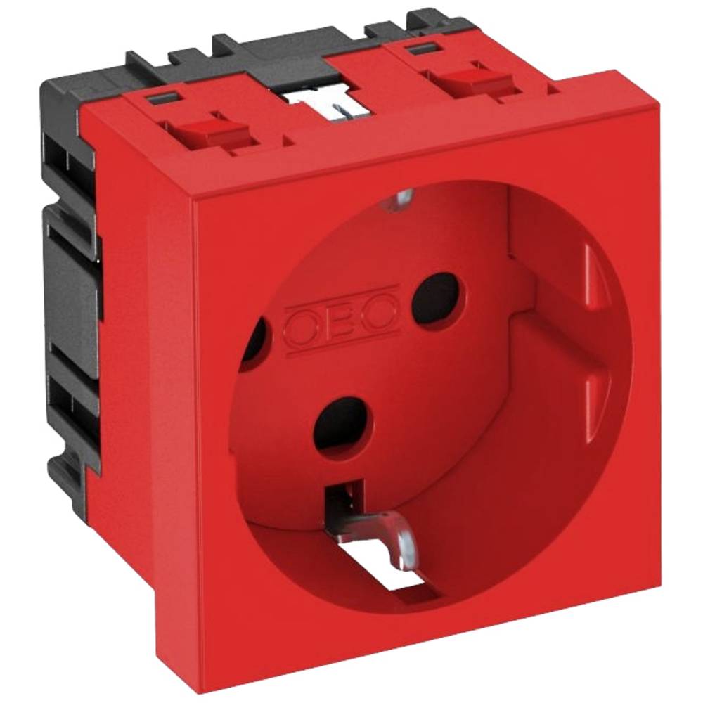 OBO Bettermann 6120292 přístrojová vložka zásuvka (š x v x h) 45 x 45 x 42 mm 1 ks červená