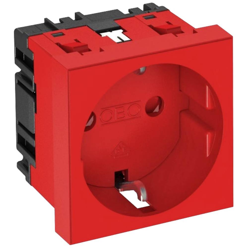 OBO Bettermann 6120014 přístrojová vložka zásuvka (š x v x h) 45 x 45 x 42 mm 1 ks červená