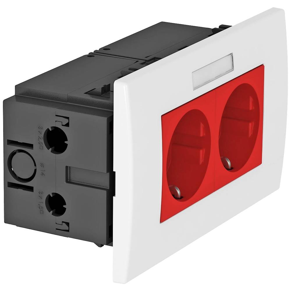 OBO Bettermann 6119429 přístrojová vložka zásuvka (š x v x h) 140 x 84 x 60 mm 1 ks červená