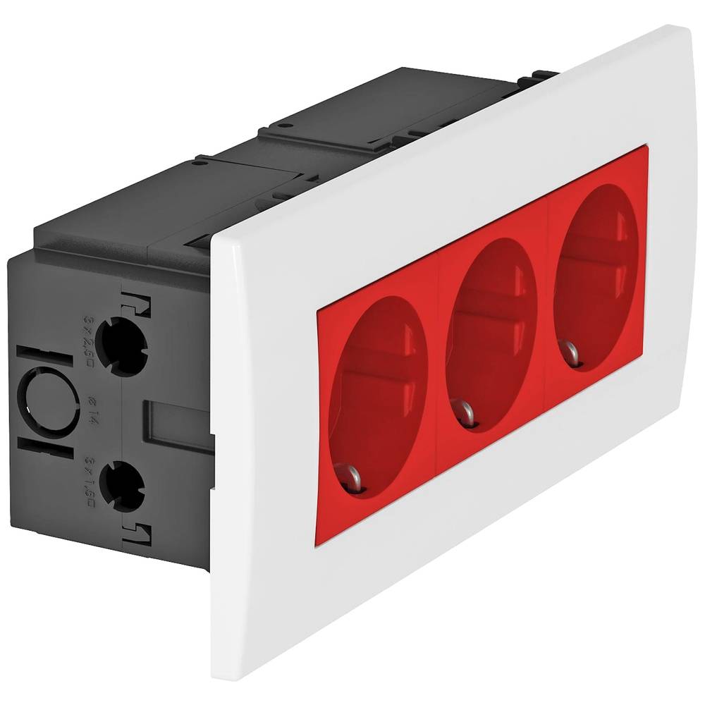 OBO Bettermann 6119413 přístrojová vložka zásuvka (š x v x h) 185 x 84 x 60 mm 1 ks červená