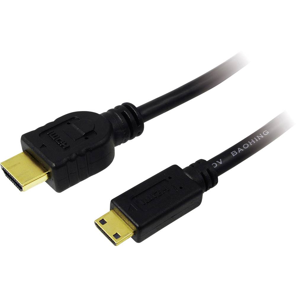 LogiLink HDMI kabel Zástrčka HDMI-A, Zástrčka HDMI Mini-C 2.00 m černá CH0023 HDMI kabel