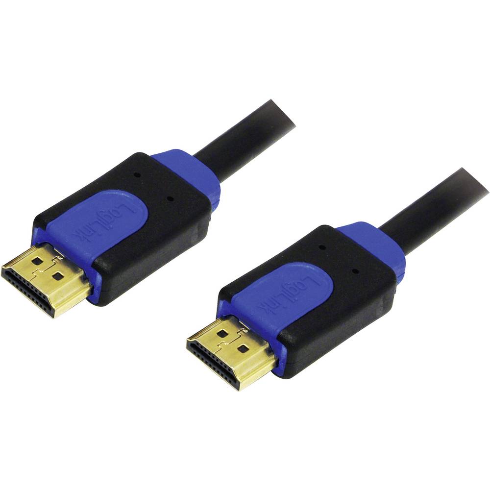 LogiLink HDMI kabel Zástrčka HDMI-A, Zástrčka HDMI-A 5.00 m černá CHB1105 HDMI kabel