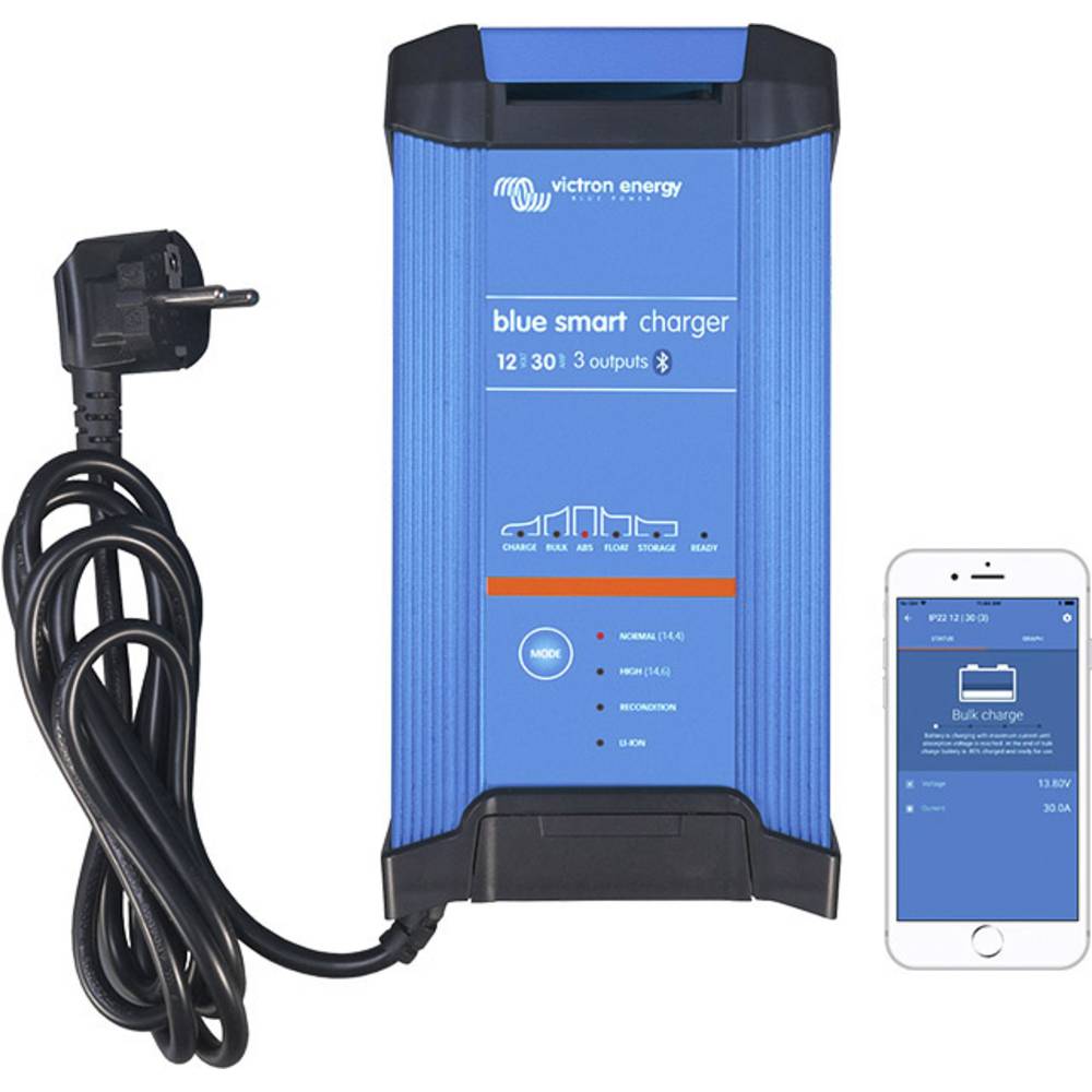Victron Energy nabíječka olověných akumulátorů Blue Smart 12/30 12 V Nabíjecí proud (max.) 30 A