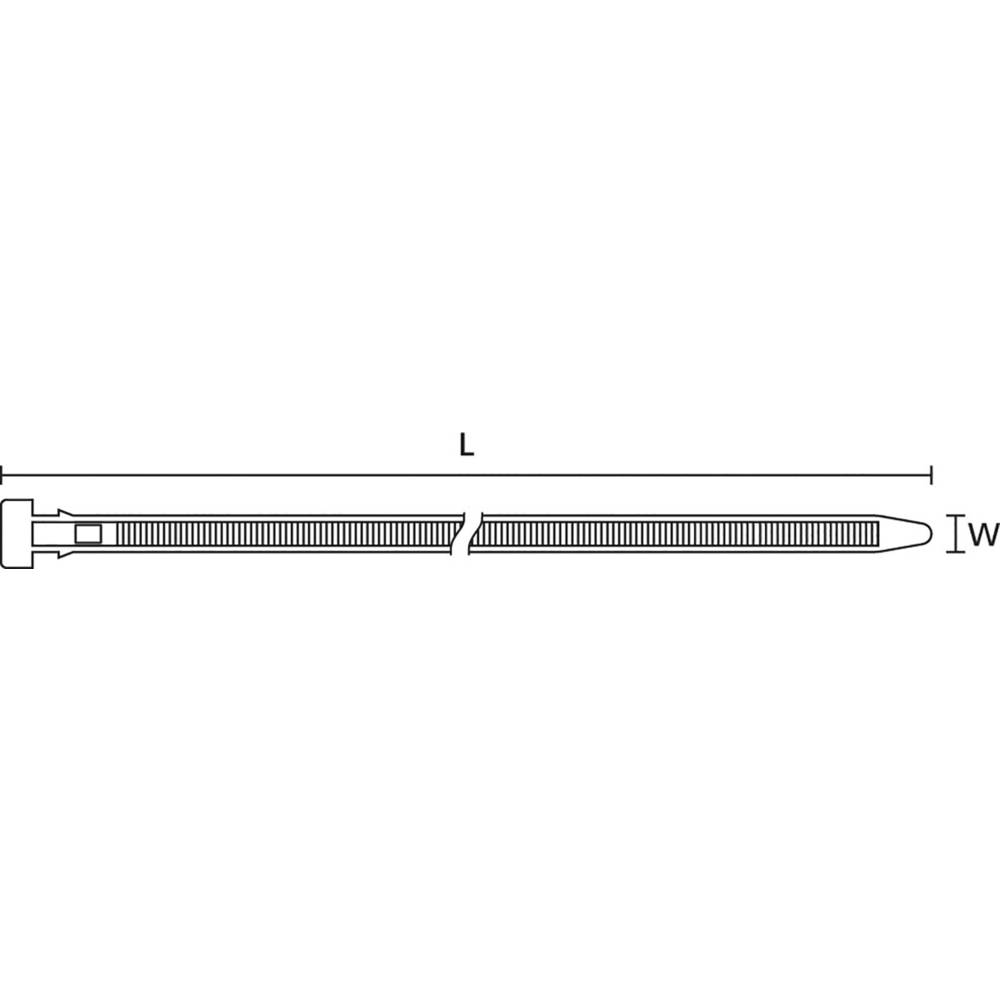 HellermannTyton 132-37530, CT375-PA66HS-BK, stahovací pásky, 7.60 mm, 375 mm, černá, s rozpěrnou kotvou, žárově stabiliz