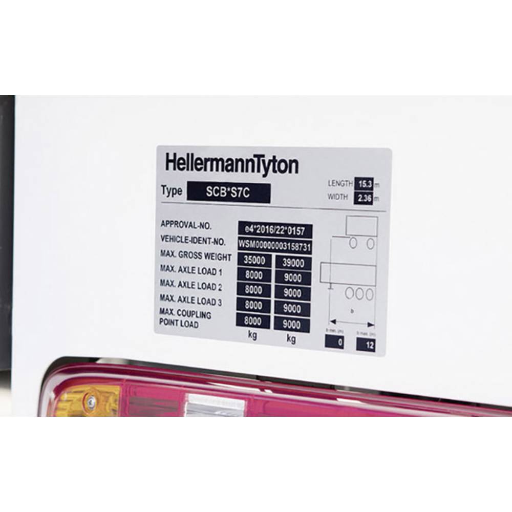 HellermannTyton 596-40951 TAG101-160TD1-951 SET-951-ML etikety pro laserový potisk