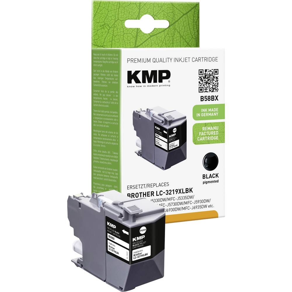 KMP Ink náhradní Brother LC-3219XLBK kompatibilní černá B58BX 1537,4001