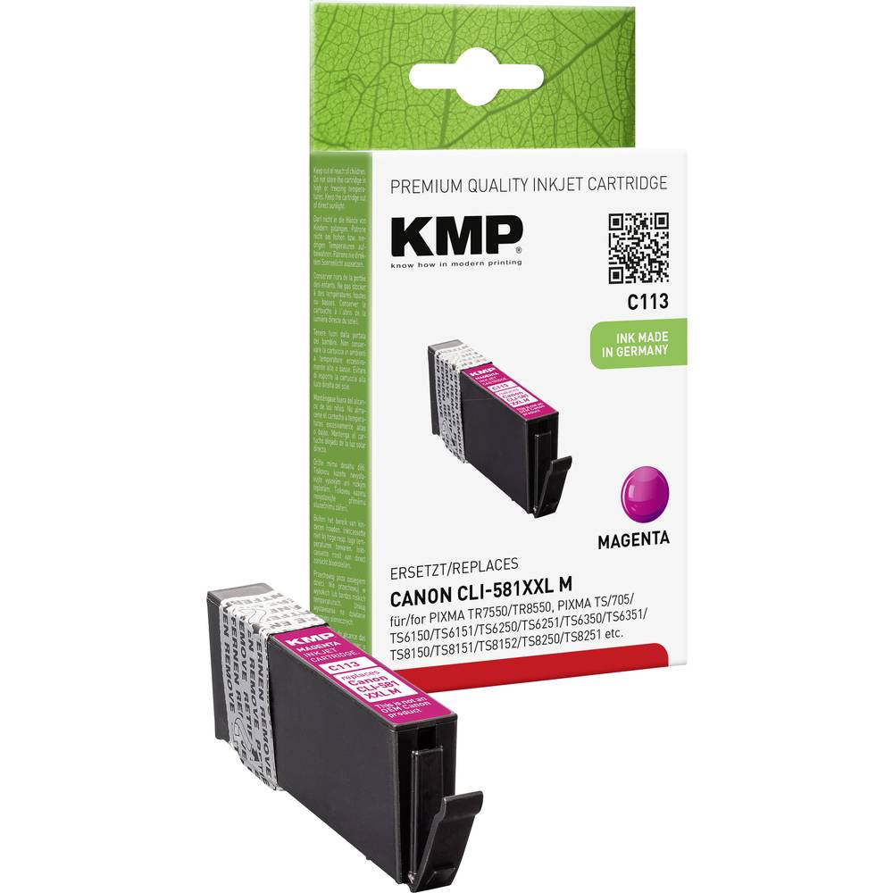 KMP Ink náhradní Canon CLI-581M XXL kompatibilní purppurová C113 1578,0206