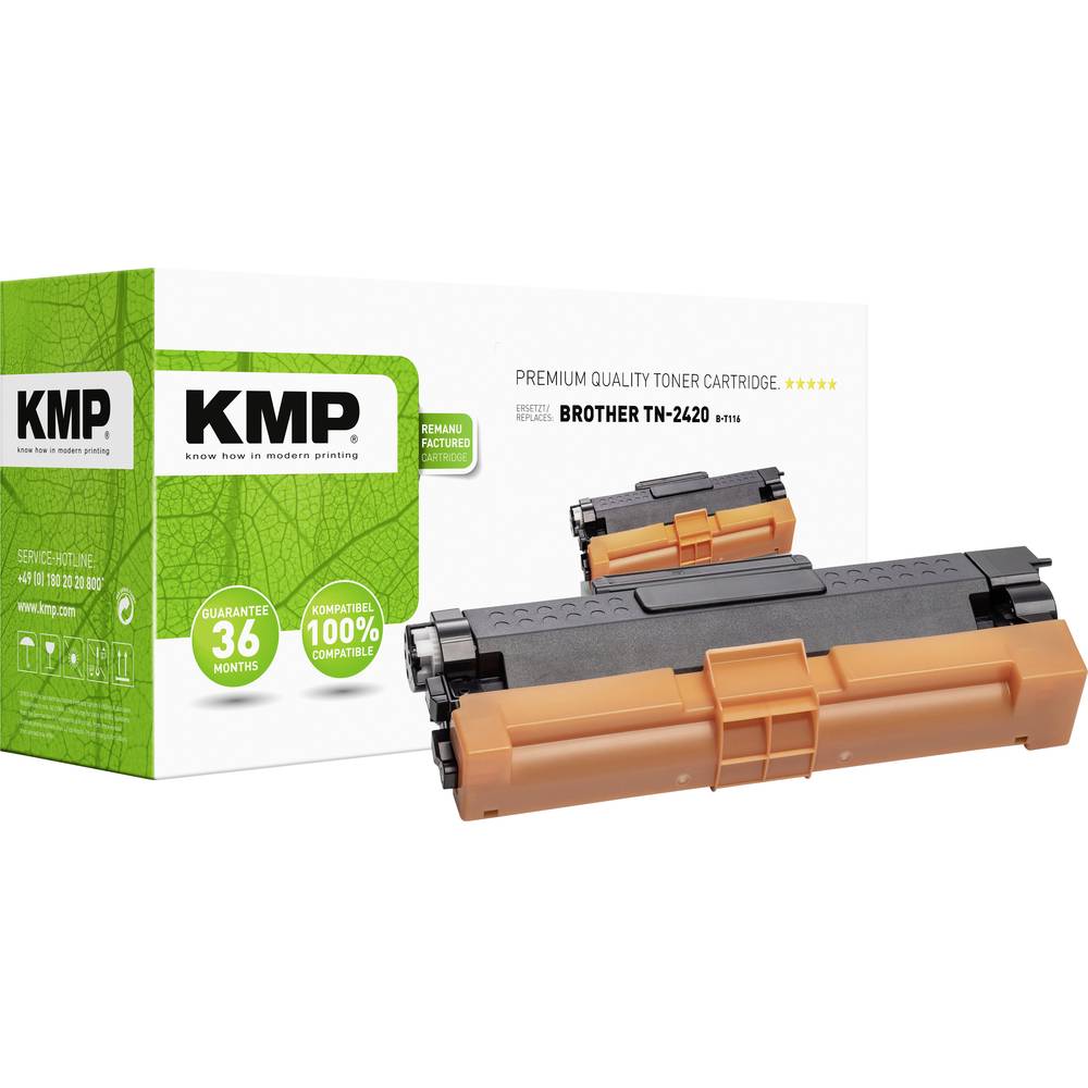 KMP toner náhradní Brother TN-2420 kompatibilní černá 3000 Seiten B-T116