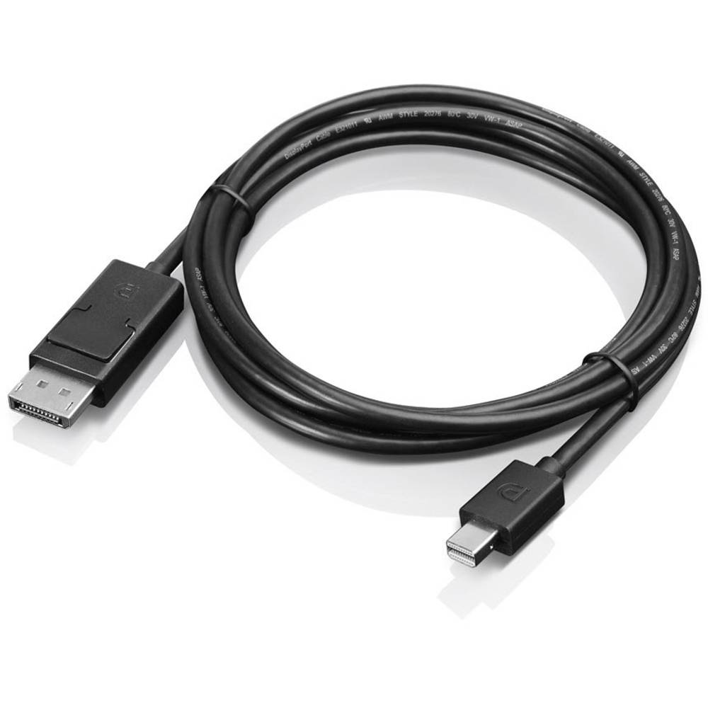 Lenovo Mini-DisplayPort / DisplayPort kabelový adaptér Mini DisplayPort konektory, Konektor DisplayPort 1.20 m černá 0B4