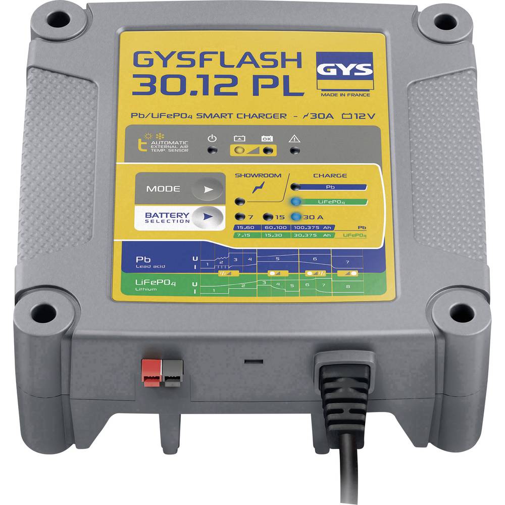 GYS GYSFLASH 30.12 PL 029668 nabíječka autobaterie, monitorování autobaterie