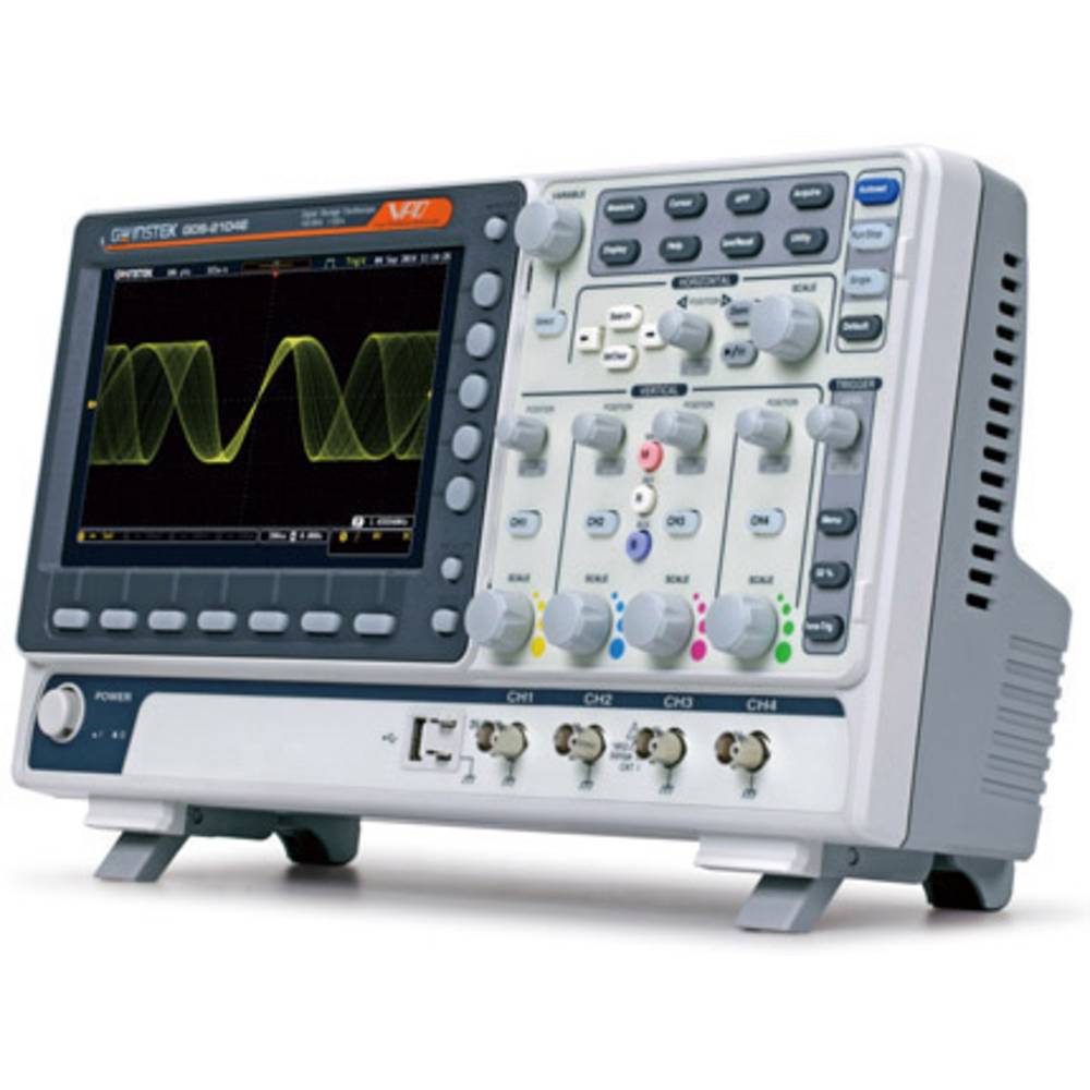 GW Instek GDS-2102E digitální osciloskop Kalibrováno dle (DAkkS) 100 MHz 2kanálový 1 GSa/s 8 Bit 1 ks
