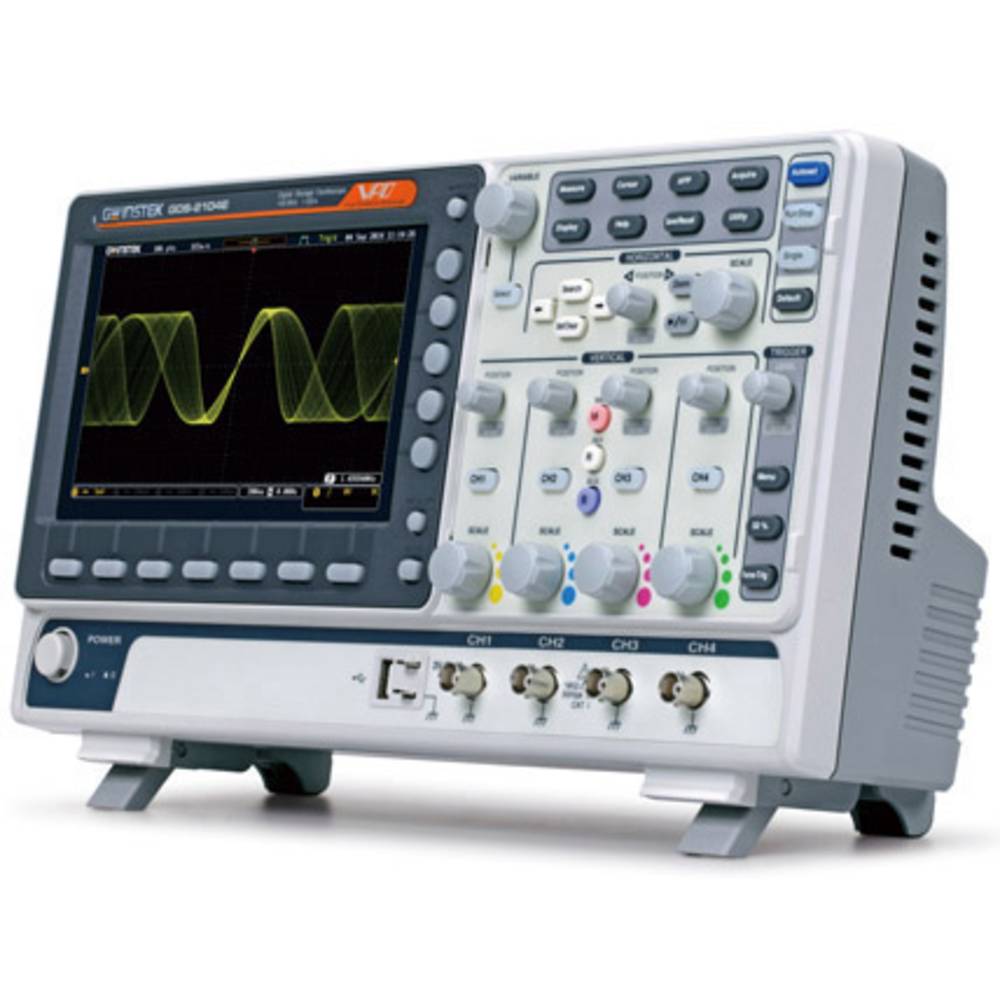 GW Instek GDS-2202E digitální osciloskop Kalibrováno dle (DAkkS) 200 MHz 2kanálový 1 GSa/s 8 Bit 1 ks