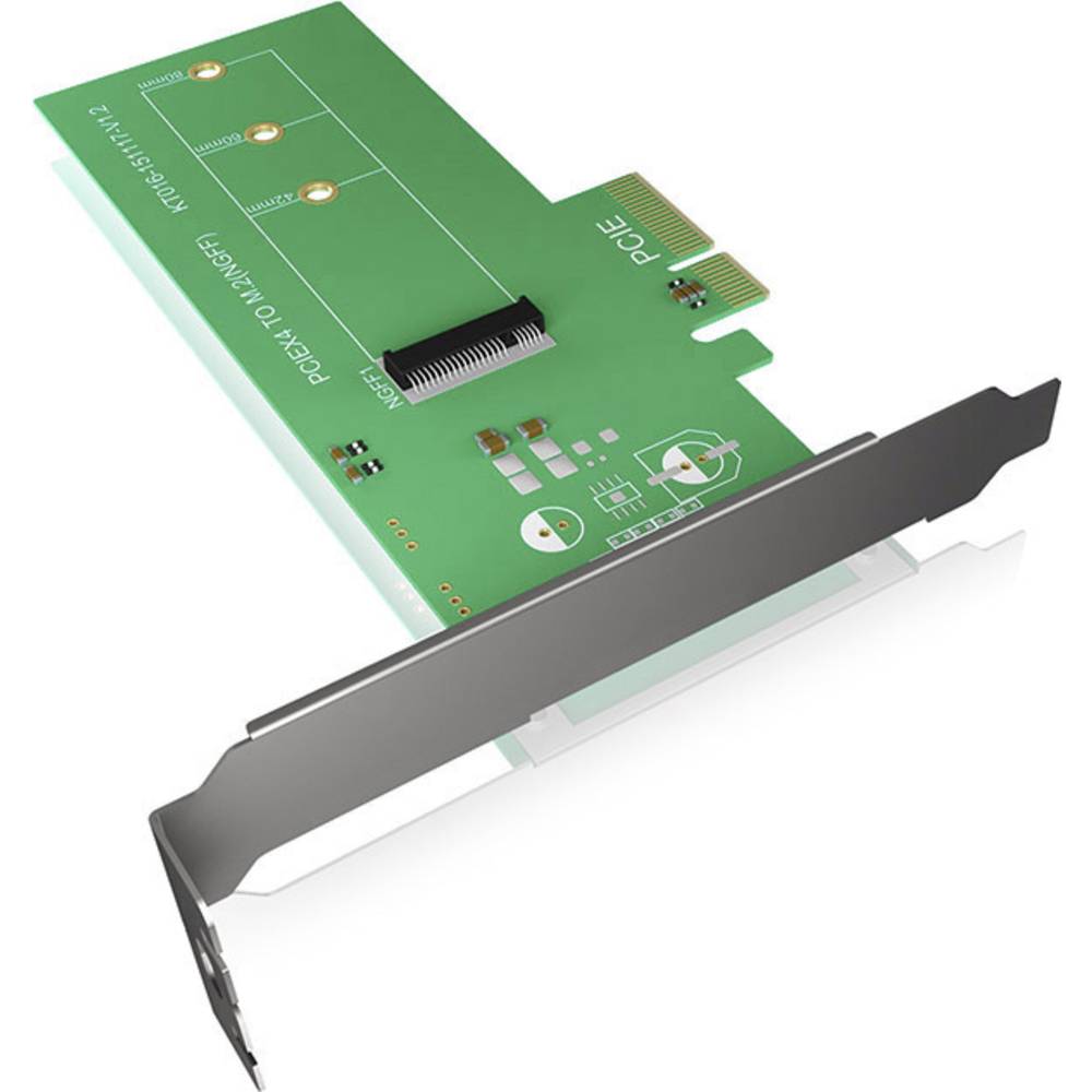 ICY BOX IB-PCI208, PCIe-Karte, M.2 PCIe SSD zu PCIe 3.0 x4 Host 1 port Řadič M.2 PCIe x4 Vhodný pro (SSD): M.2 PCIe NVMe
