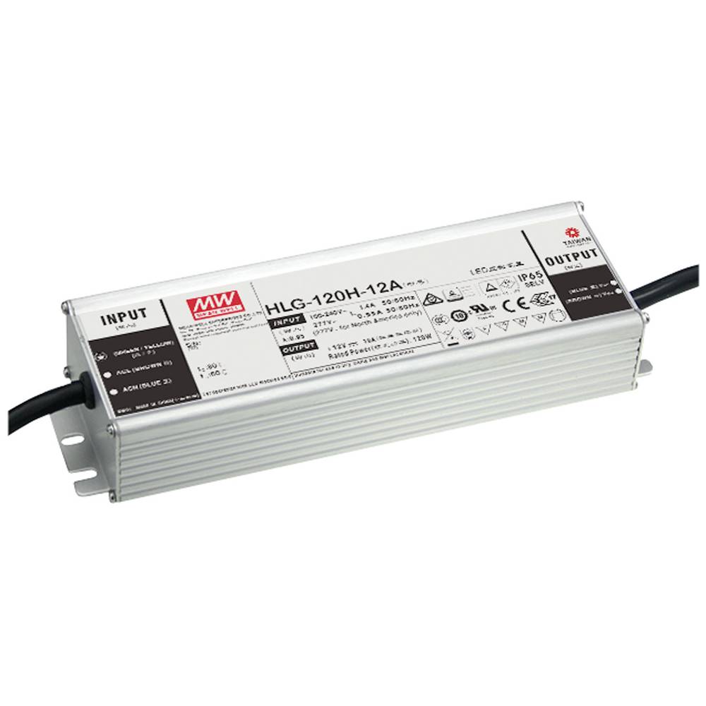 Mean Well HLG-120H-12AB LED driver konstantní napětí 120 W 5 - 10 A 10.8 - 13.5 V/DC stmívatelný, stmívací funkce 3v1 ,