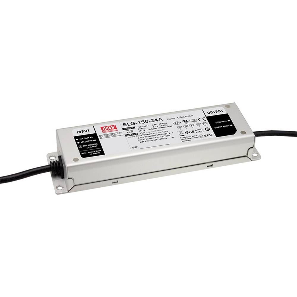 Mean Well ELG-150-42AB-3Y LED driver konstantní napětí 150 W 1.8 - 3.57 A 37.8 - 46.2 V/DC stmívací funkce 3v1 , montáž
