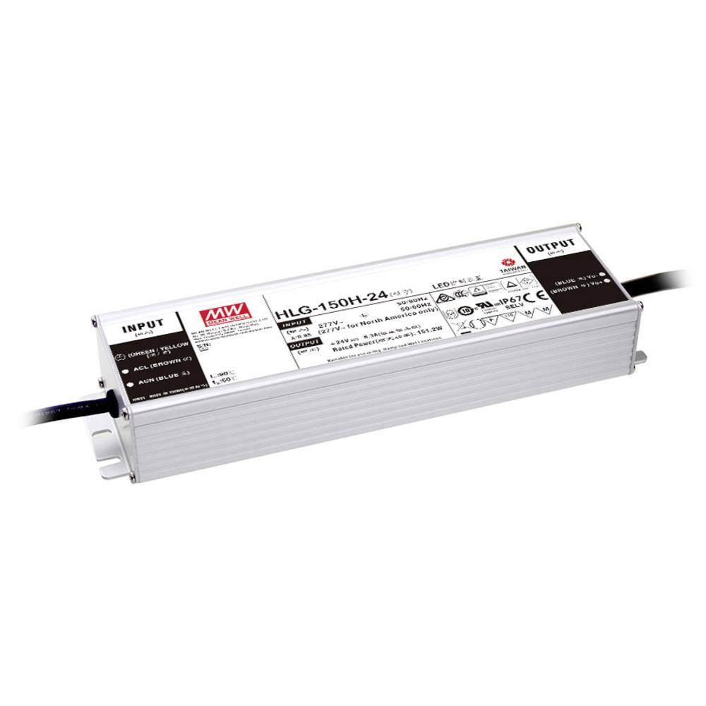 Mean Well HLG-150H-12AB LED driver konstantní napětí 150 W 7.5 - 12.5 A 10.8 - 13.5 V/DC stmívatelný, stmívací funkce 3v