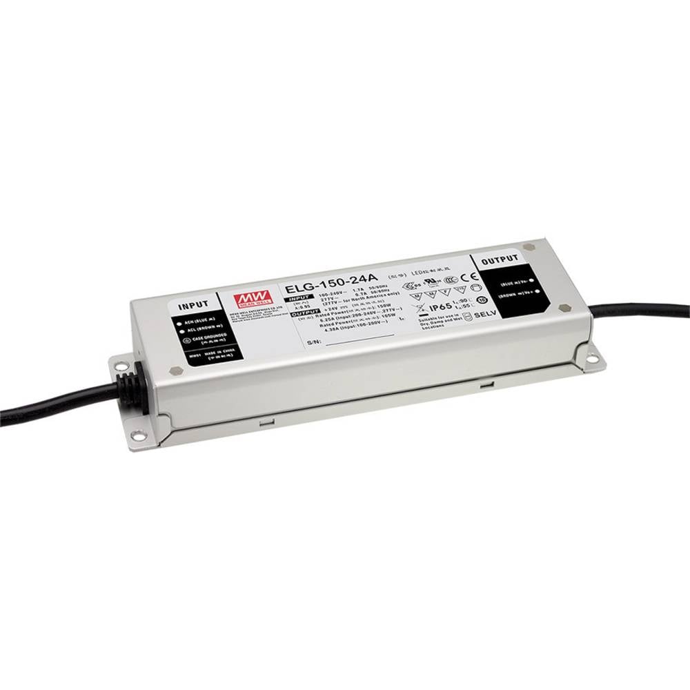 Mean Well ELG-150-24AB-3Y LED driver konstantní napětí 150 W 3.2 - 6.25 A 21.6 - 26.4 V/DC stmívací funkce 3v1 , montáž