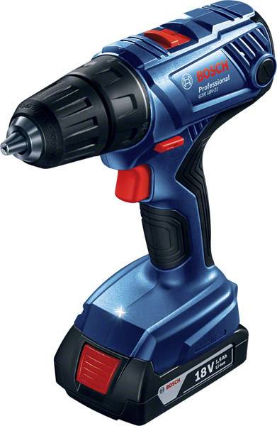 Bosch Professional 06019H1008 aku vrtací šroubovák, 18 V Li-Ion vč. 2x aku, vč. nabíječky, 06019H1008