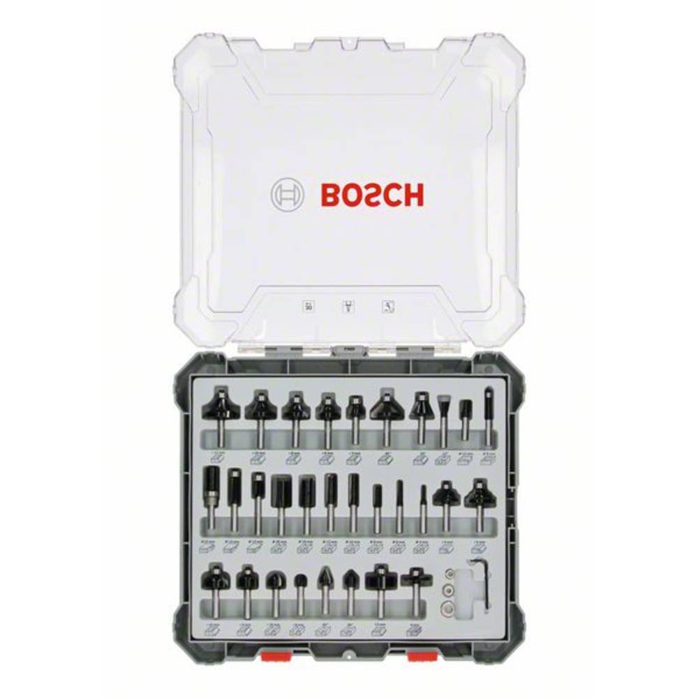 Sada fréz, 30 mm dřík, 8 ks Bosch Accessories 2607017475