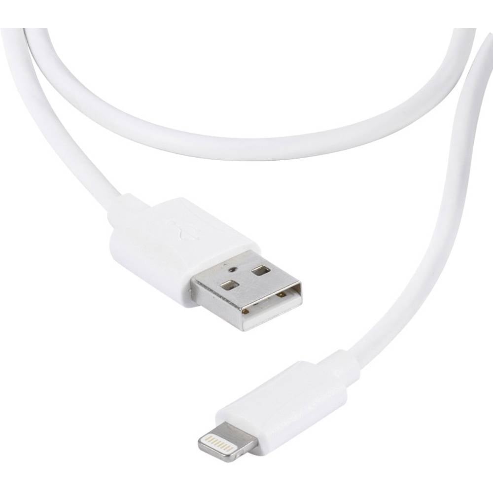 Vivanco USB kabel USB 2.0 USB-A zástrčka, Apple Lightning konektor 2.00 m bílá 36300