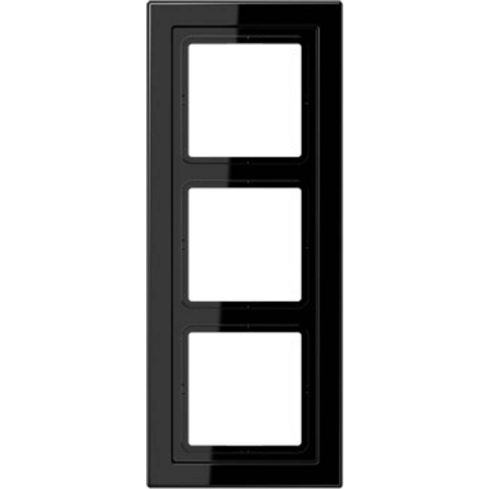 Jung 3násobný rámeček kryt černá LSD983SW
