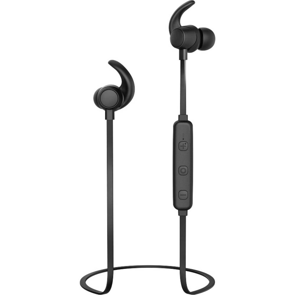 Thomson WEAR7208BK sportovní špuntová sluchátka Bluetooth® černá Potlačení hluku headset, regulace hlasitosti