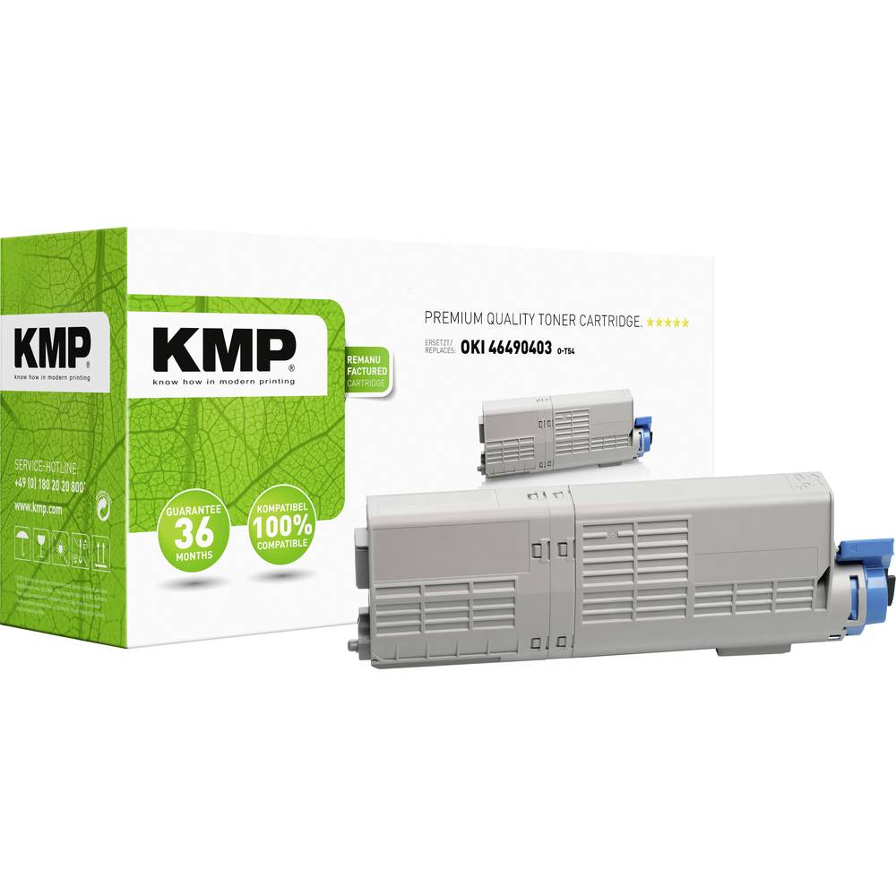 KMP toner náhradní OKI 46490403 kompatibilní azurová 1500 Seiten O-T54