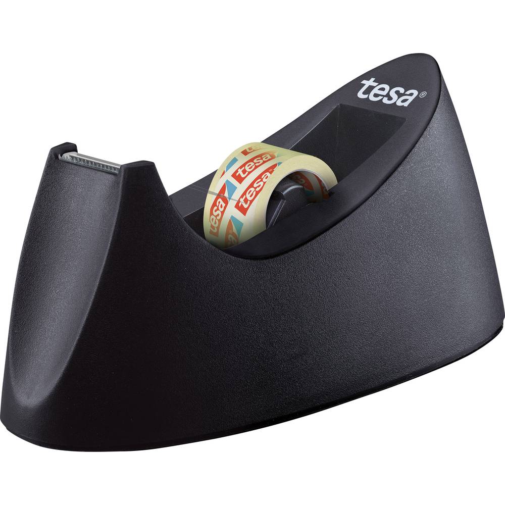 tesa Desk tape dispenser tesafilm Curve černá včetně role lepicí fólie 33 m 19 mm