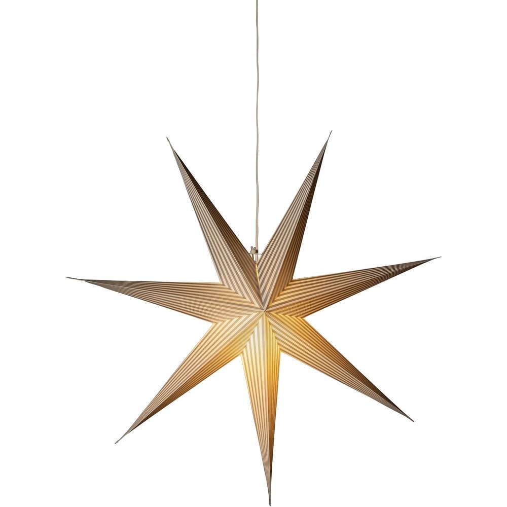 Konstsmide 5907-230 vánoční hvězda LED bílá, stříbrná se spínačem
