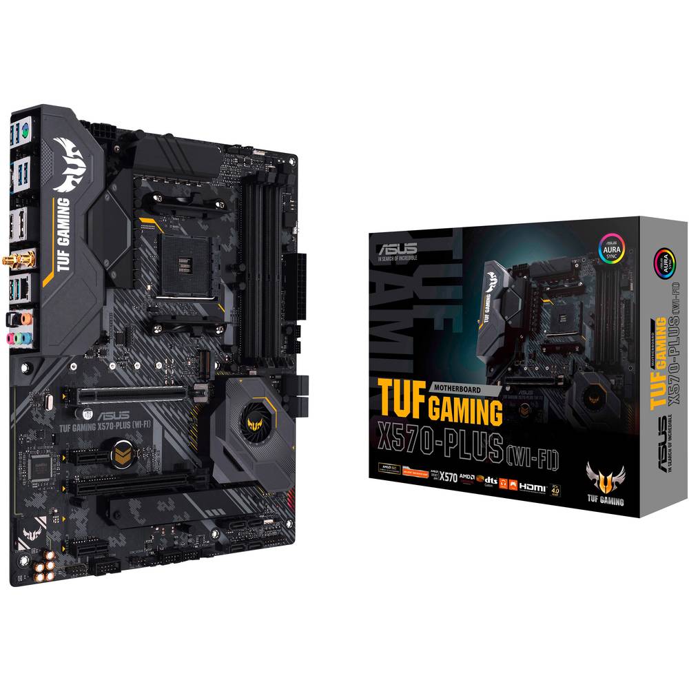 Asus TUF Gaming X570-Plus (WI-FI) Základní deska Socket (PC) AMD AM4 Tvarový faktor ATX Čipová sada základní desky AMD® X570