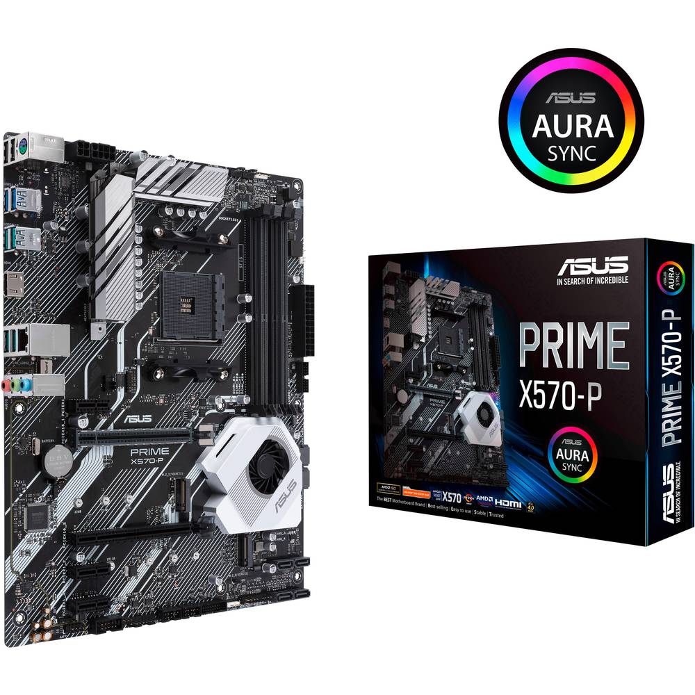 Asus Prime X570-P Základní deska Socket (PC) AMD AM4 Tvarový faktor ATX Čipová sada základní desky AMD® X570