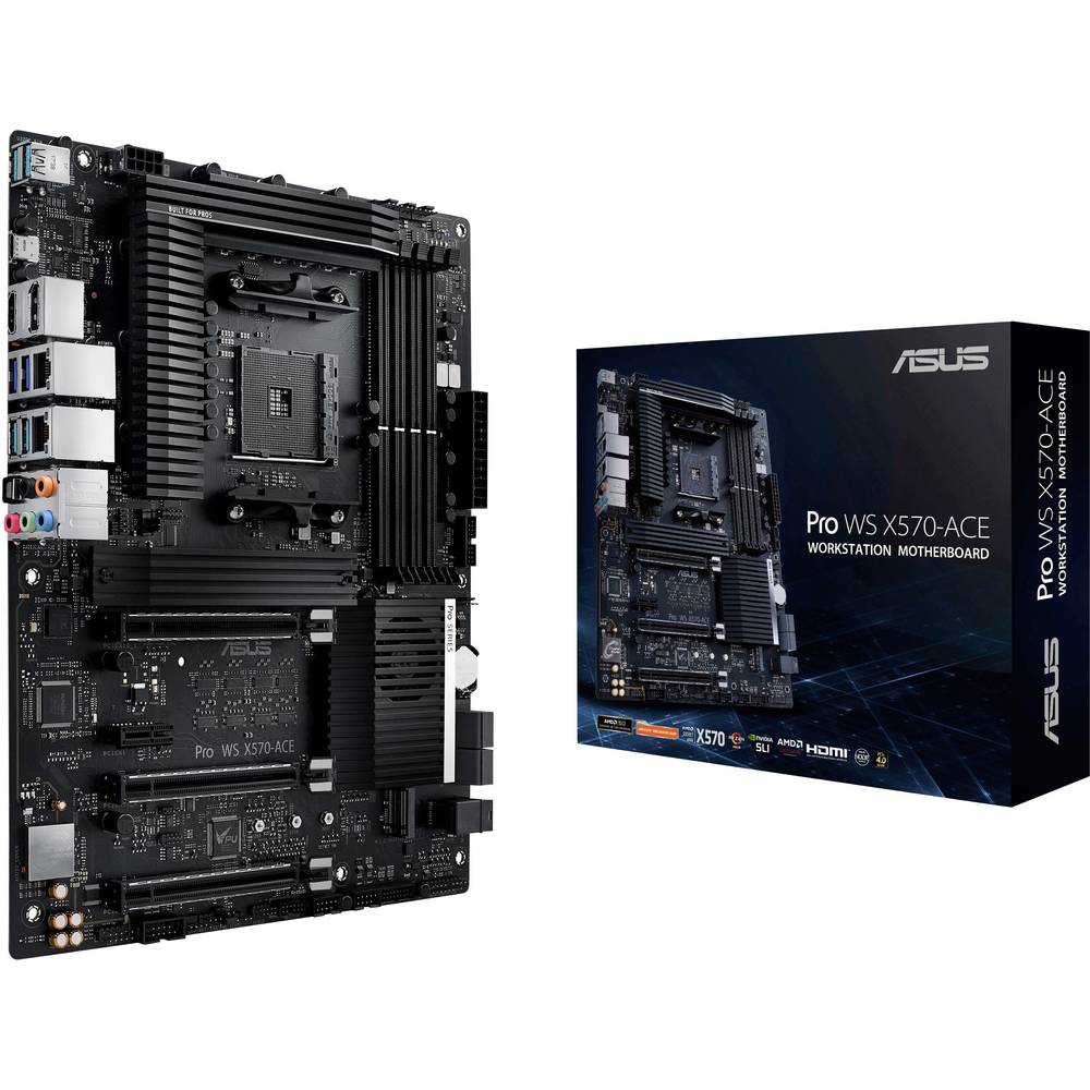 Asus PRO WS X570-ACE Základní deska Socket (PC) AMD AM4 Tvarový faktor ATX Čipová sada základní desky AMD® X570