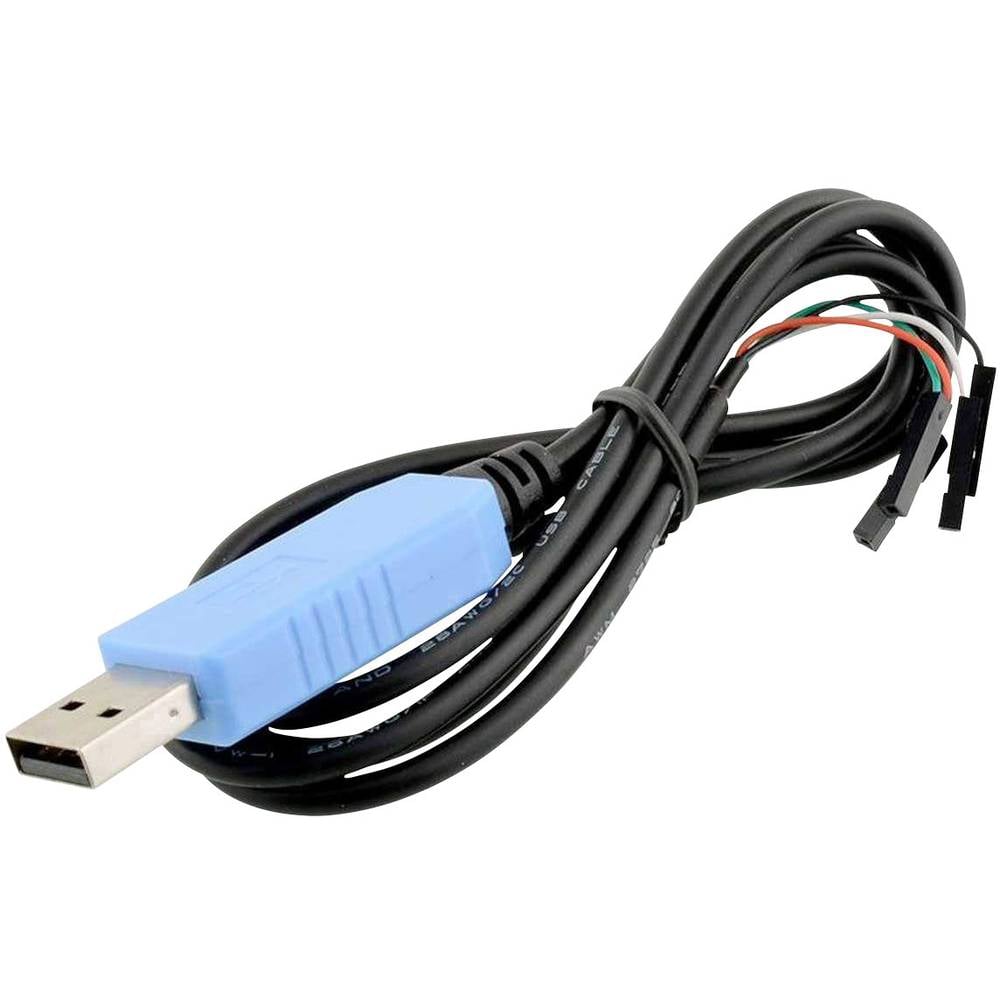 Radxa RockPi_USB_TTL Jumper kabely Rock Pi [1x USB 2.0 zástrčka A - 4x zásuvka drátového můstku] 1.50 m černá
