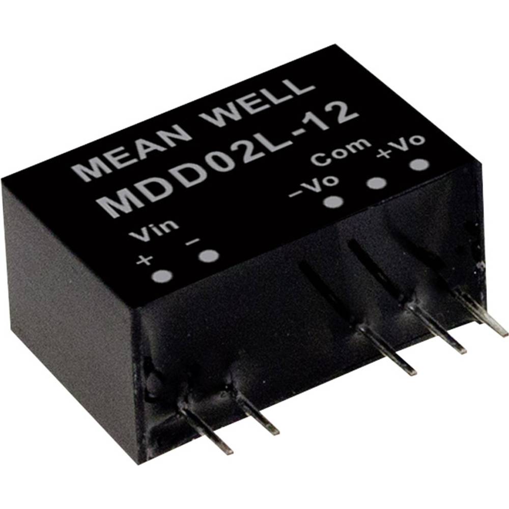 Mean Well MDD02M-12 DC/DC měnič napětí, modul 83 mA 2 W Počet výstupů: 2 x Obsah 1 ks
