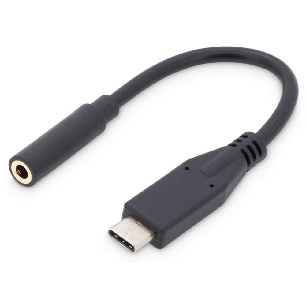 Digitus audio kabelový adaptér [1x USB-C® zástrčka - 1x jack zásuvka 3,5 mm] AK-300321-002-S flexibilní provedení